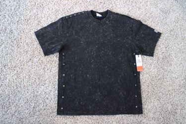 Hype Market 45 Acid Wash Studded T-Shirt Black