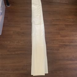 NWOT Slippery Satin Like Fabric Shower Curtain In Cream 70 X 72.5” 100% Polyester