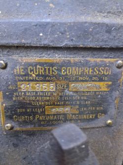 Curtis air compressor