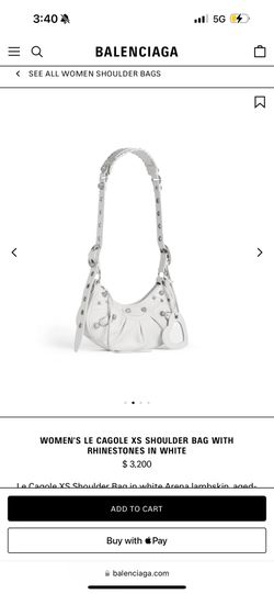 AUTHENTIC BALENCIAGA CAGOLE RHINESTONE 