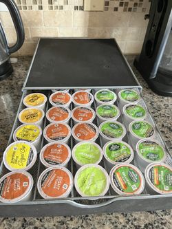 K Cup Under Brewer Drawer With K Cups