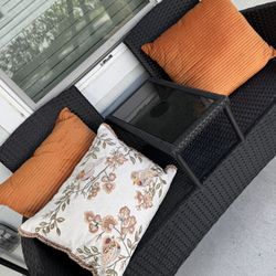 Set of 3 Decorative Throw Pillows (Velvet + Embroidered) – Like New! 