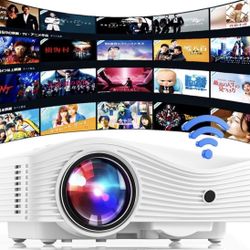 Projector WiFi Portable Home Cinema Video Movie Outdoor HDMI 1080P 4KSupport 6000LM Smartphone/PS4/USB/Tablet/PC/SDCard EXCEL PPT iOS Android GP19