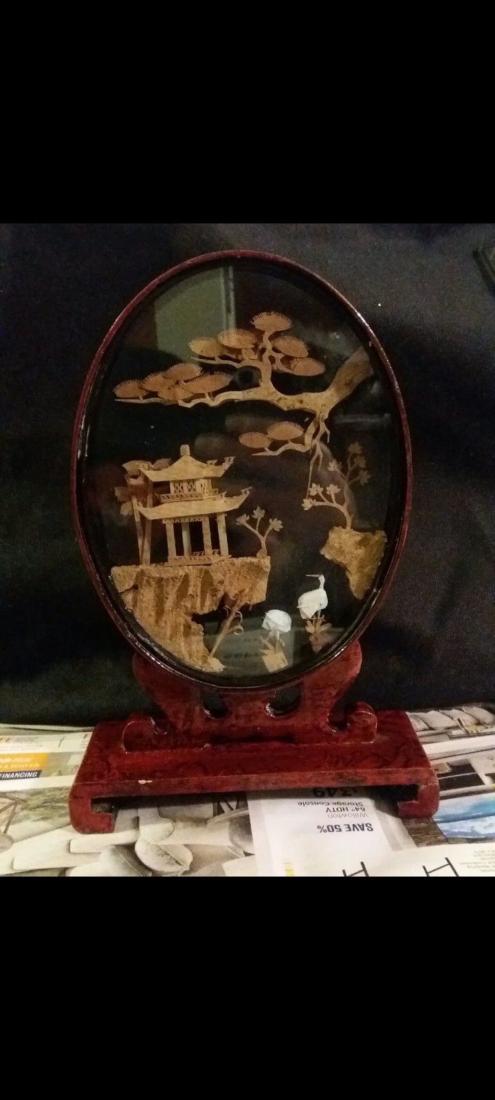 Vintage FUZHOU Fujan Chinese Cork Carving