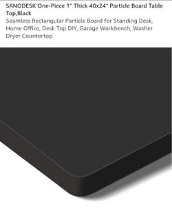60"×24" and 40"×24" Black Desktop/Counter Board