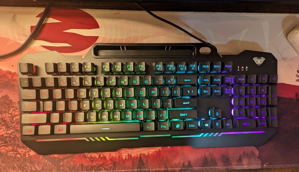 AULA Wind T102 RGB Membrane Gaming Keyboard + Wired Mouse Combo