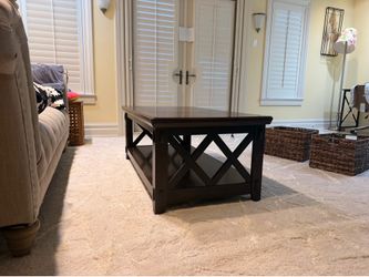 Solid wood coffee table
