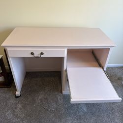 Vintage Solid Wood Pink Desk