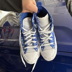 Converse Kids UNT1TL3D “Not A Chuck” Game Royal White High Size 5