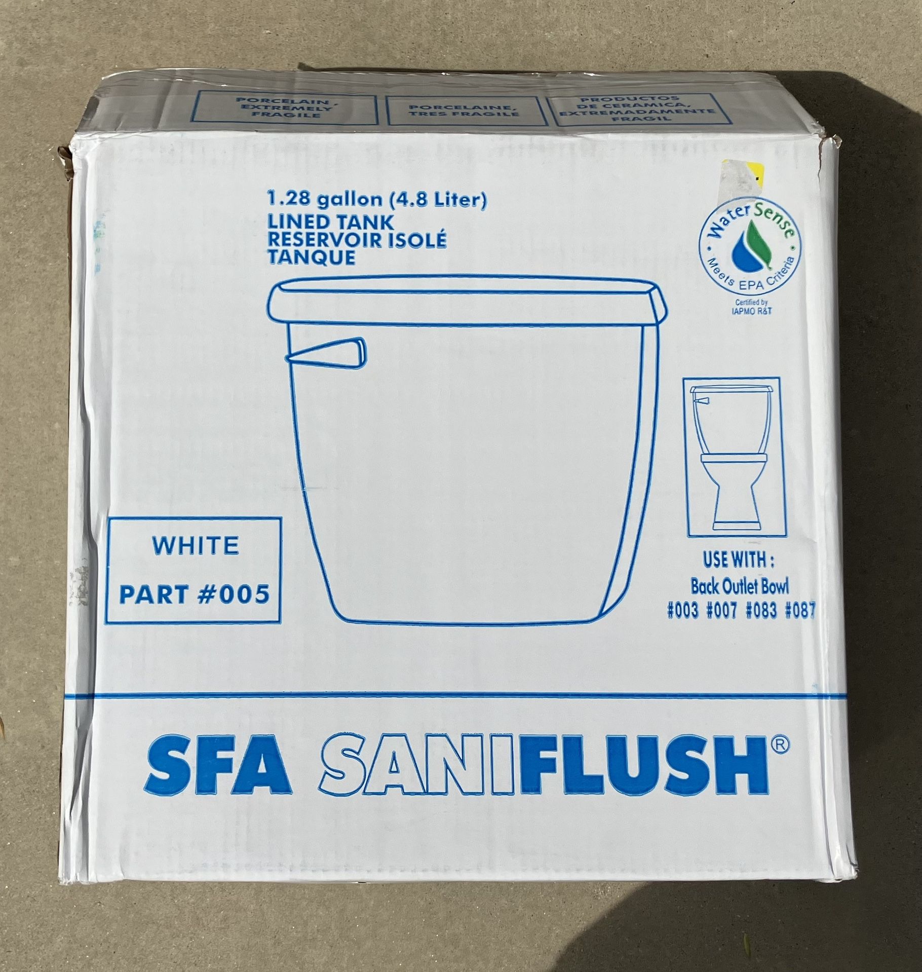 SFA Saniflush Tank