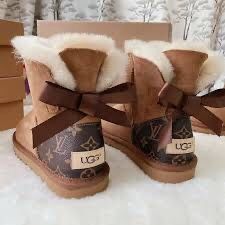 Mini Bailey Bow Ugg Boots Louis Vuitton Custom Canvas Boots for Sale in  North Highlands, CA - OfferUp