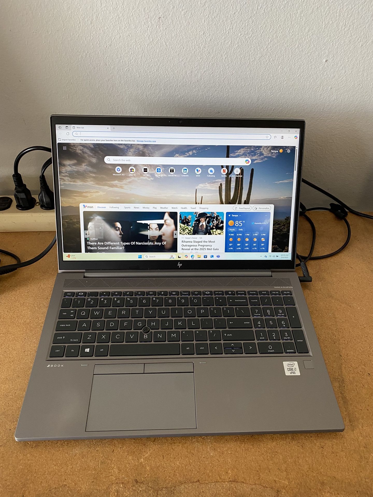 Hp Zbook Workstation 15 G7 15.6” Fhd I7(10th Gen) 16gb Ram 512gb Ssd Won 11 Pro Warranty Charger