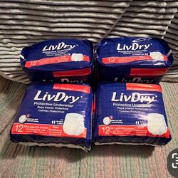 LivDry XXL Protective Underwear 48ct