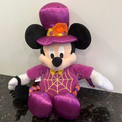 Disney Halloween Mickey Mouse Trick Or Treat Spider Costume 15" Plush 