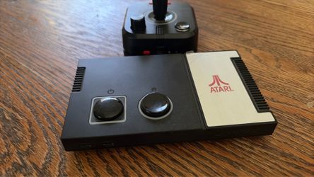 Atari game console black