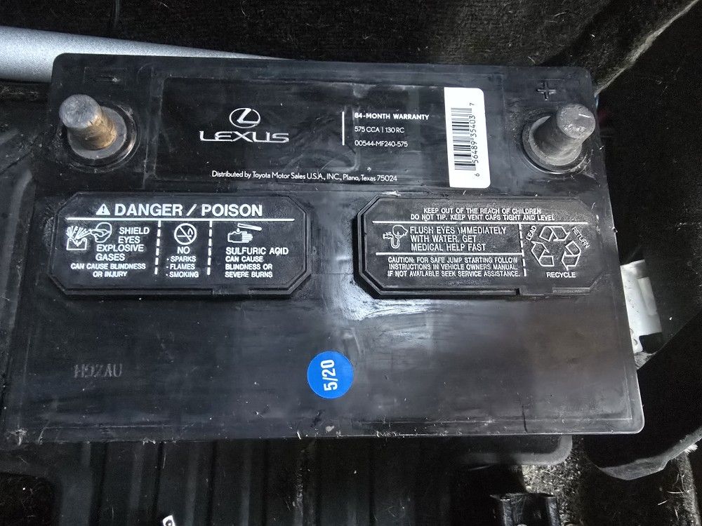 Lexus 575 CCA/ 130 RC Battery