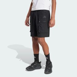 adidas men City Escape Woven Shorts Large