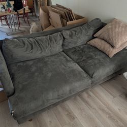 Small Fabric Couch Not In Great Condition 