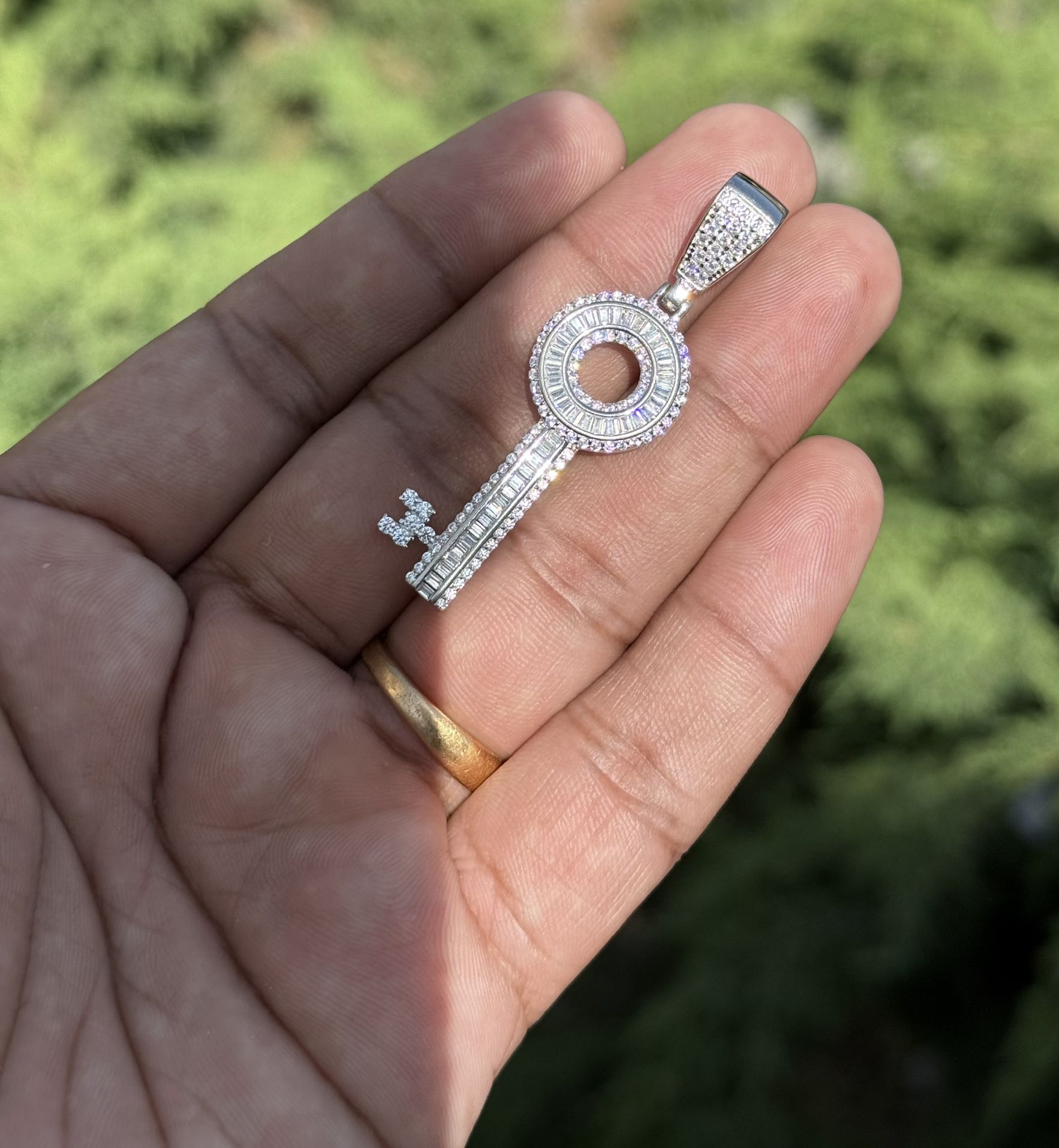 925 Sterling Silver Key Pendant