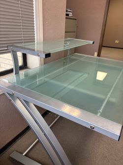 Brushed Glass Desk