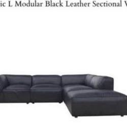 Brand New Black Luxury Moe’s Home Modular Sectional