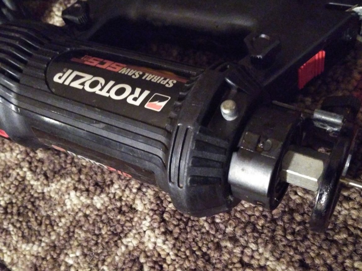 Rotozip Spiraling Saw SCS 01 With Adjustable Guard Extra Heavy Duty Cord Removable Handle Built-in Wrench For Changing Drill Bit( 1pack)