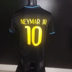 Neymar Jr #10 Black Soccer Jersey