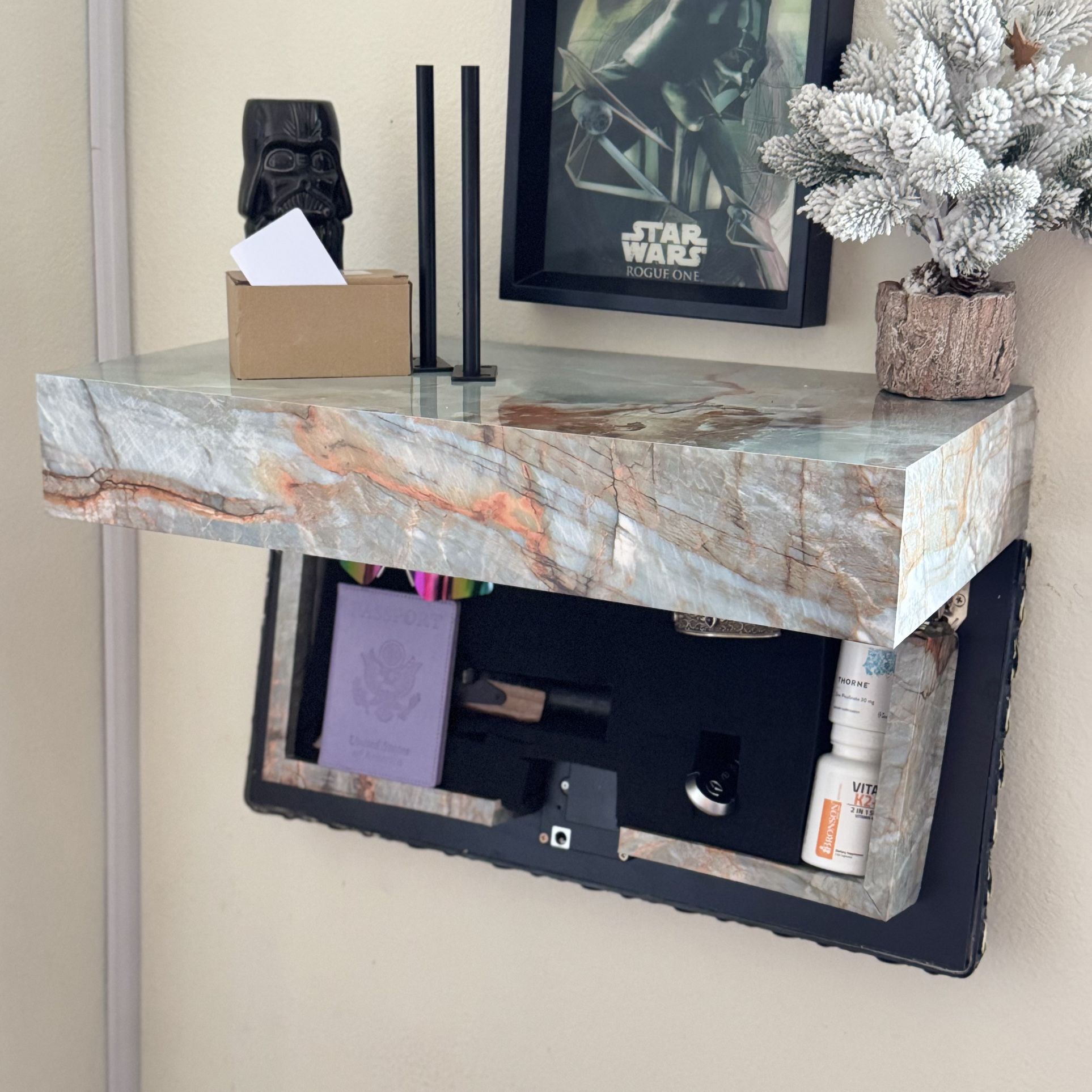 Shelf & HIDDEN Storage