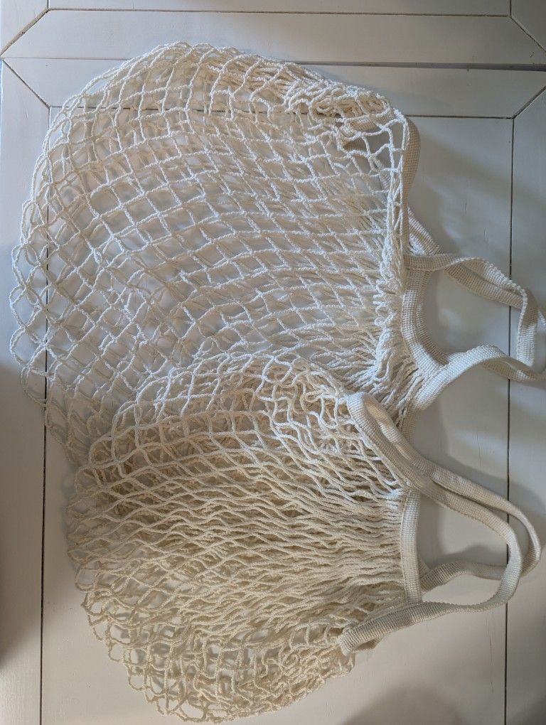 Reusable Mesh Shopping Bag / Hanging Fruit Or Veg Bag 