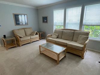 Complete Wicker Dining and Livingroom