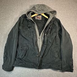 Levis Vintage Trucker Black Denim Jacket