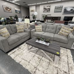 2 PC SOFÁ AND LOVESEAT 