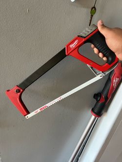 Milwaukee High-Tension Hack Saw with 12 in. 24 TPI Bi-Metal Blade and Blade Storage