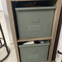 Target IKEA Storage Cube Set With Metal Industrial File Box Drawers