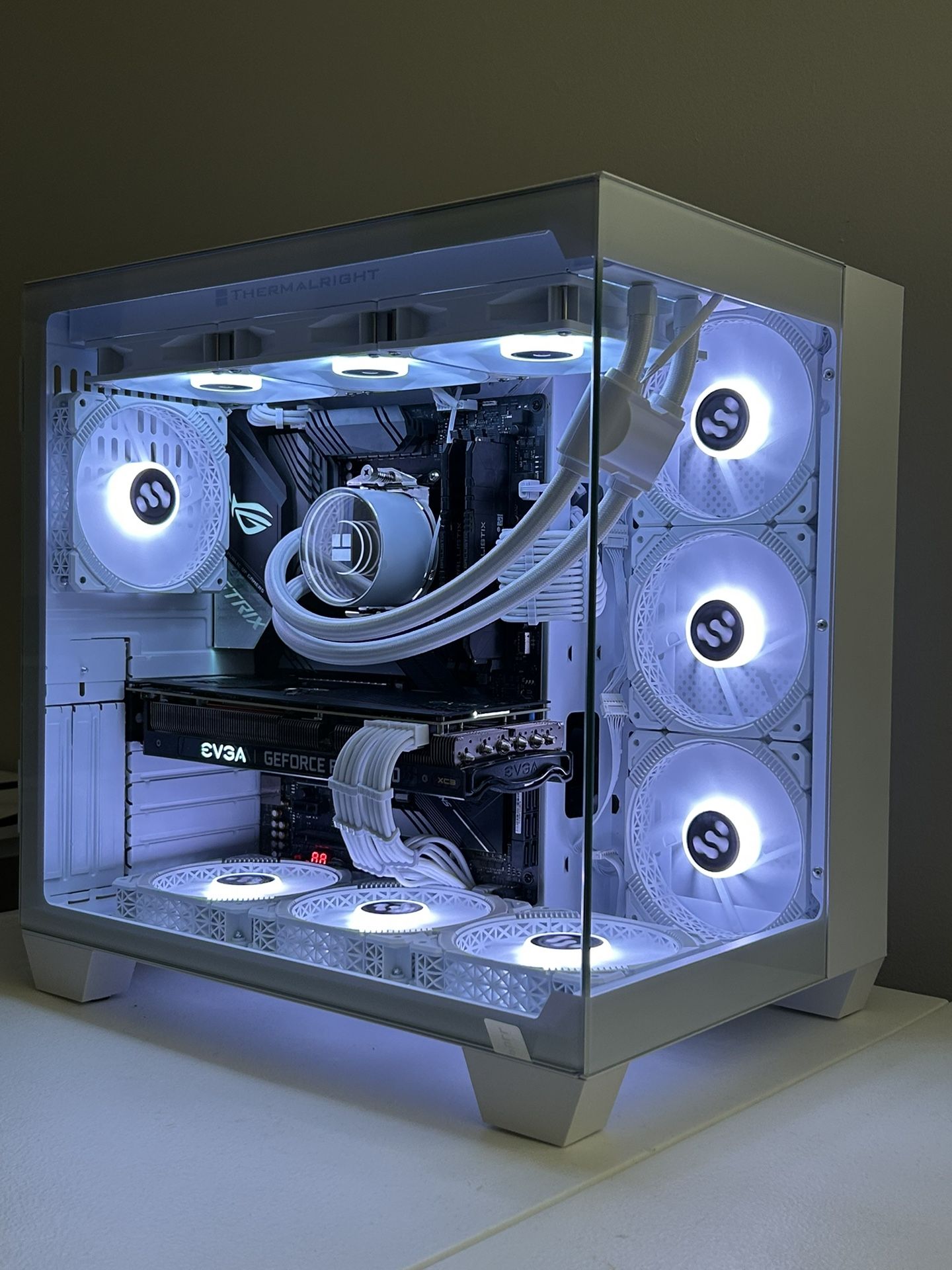 Premium White RTX 3080 Gaming PC - Ryzen 5 5500, 32GB, 1TB SSD, 360 AIO