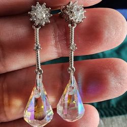 Aurora Borealis Dangle Earrings 