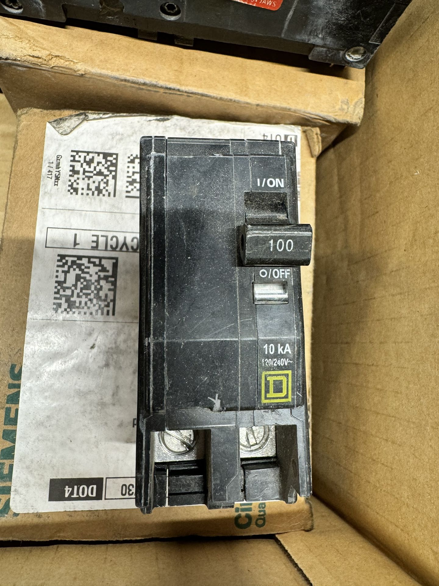 100a Square D Breaker