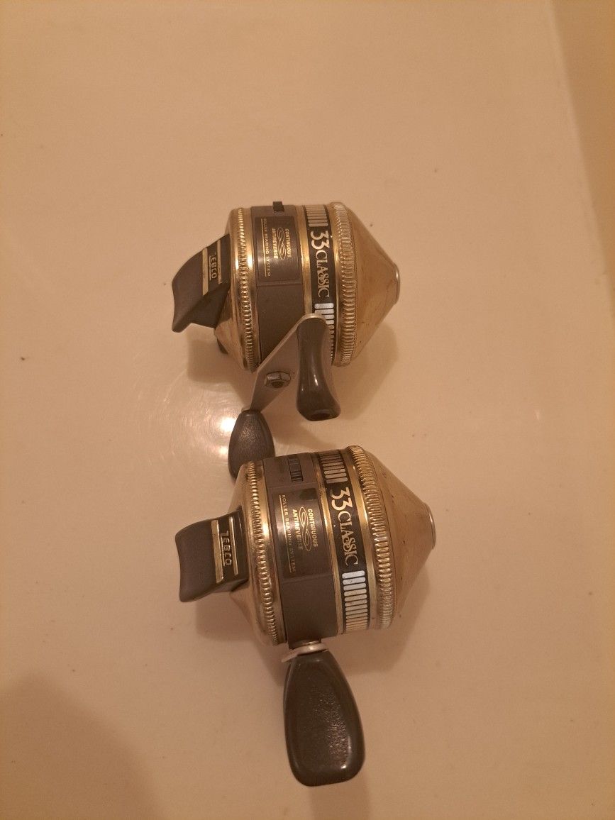 2 , 33 Classic Zebco Reels Vintage