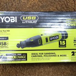 RYOBI
USB Lithium Rotary Tool Kit with 2.0 Ah USB Lithium Battery and Charging Cable