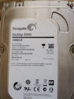 Seagate 1tb sshd half hard drive half solid slate drive