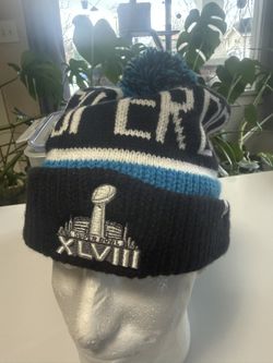 Seattle Seahawks Super Bowl 48 Beanie-Pom Pom
