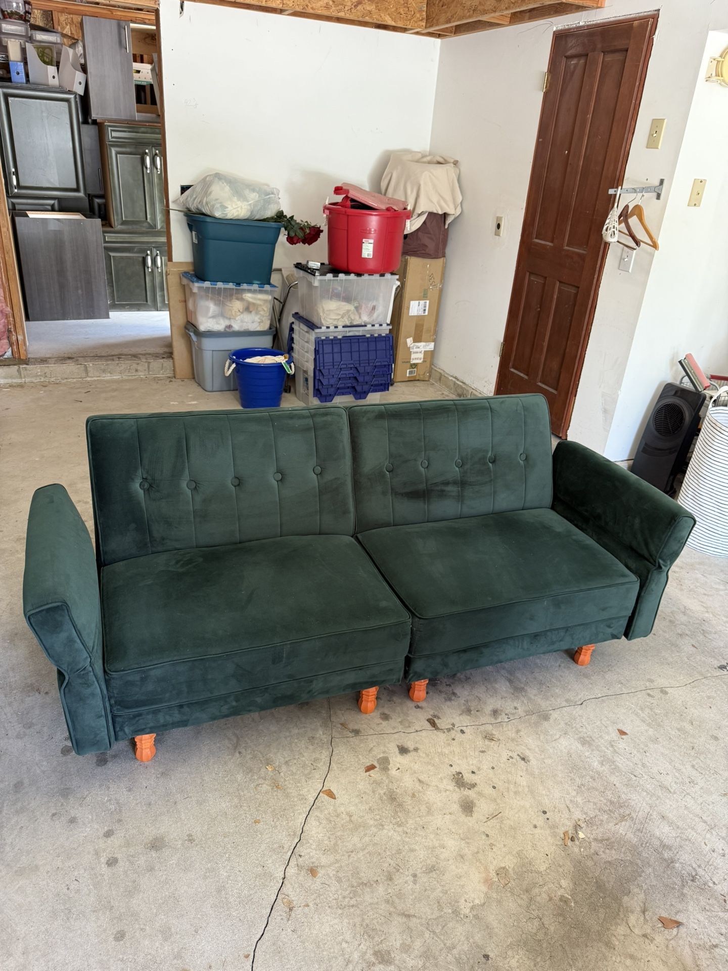 Green Velvet Couch