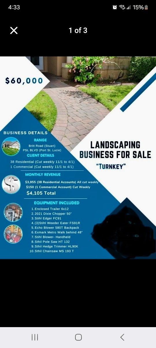 Turn Key Landscape Business