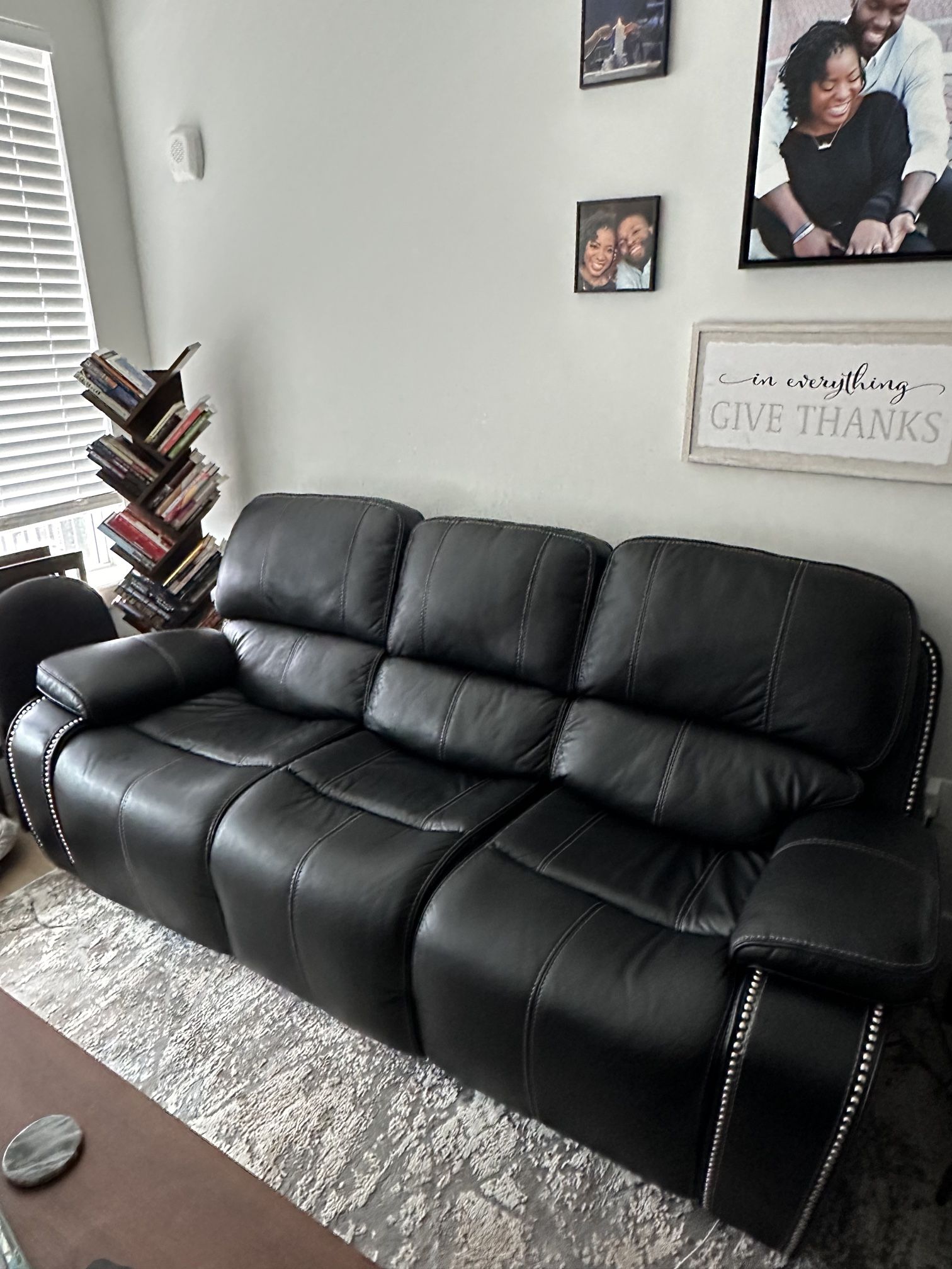 Black Leather Couch