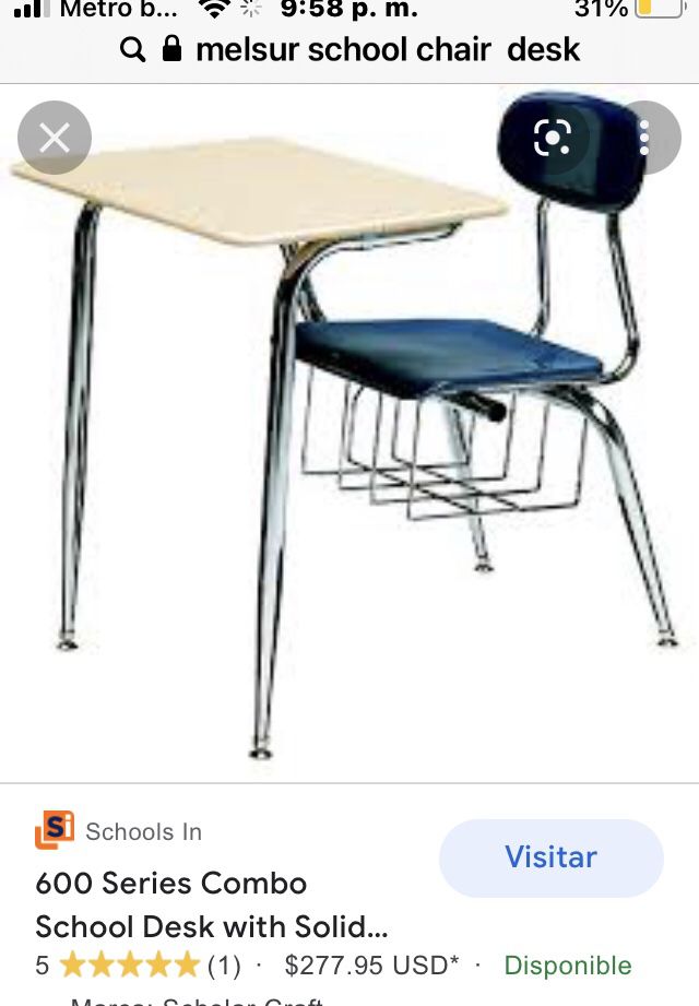melsur school chair  desk (student Desk) Heavi Duty 97 