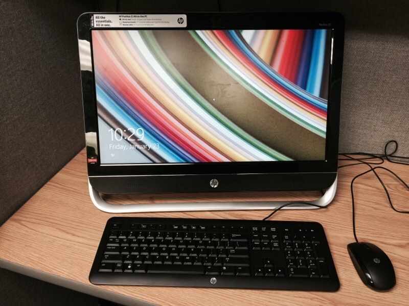 HP Black Pavilion 23-b017C Refurbished All-In-One Desktop PC