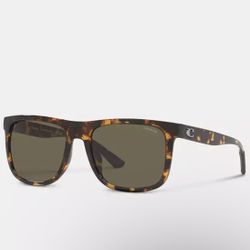 NWT Coach Beveled Signature Flat Top Square Sunglasses Dark Tortoise