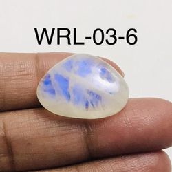  White Rainbow moonstone Oval Shape Cabochon-WRL-03-6