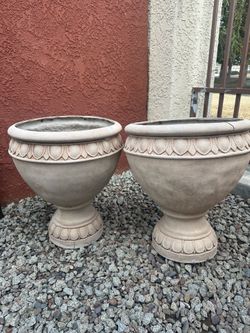 POTS (2) 20” tall x 17” Wide