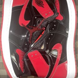 Brand New Air Jordan 1 Patent Bred Size 8.5